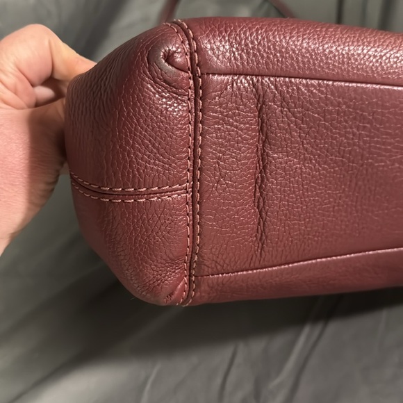 Coach Red Leather Tote Bag - Picture 13 of 13